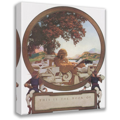 This is the Book of by Maxfield Parrish Gallery Wrapped Canvas