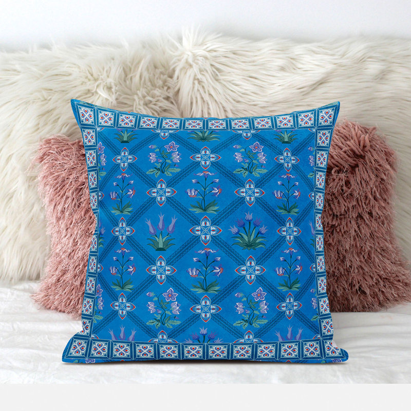 Polyester Throw Square Pillow Cover & Insert, 16" x 16" 