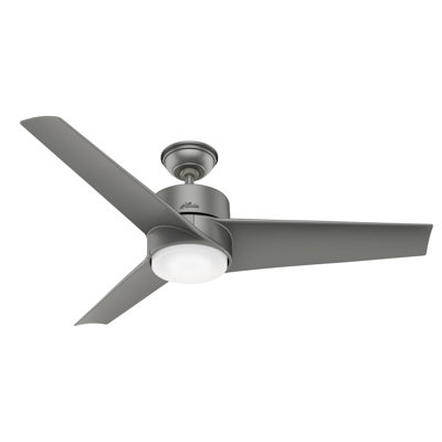 54" Havoc 3 - Blade Outdoor LED Standard Ceiling Fan with Wall Control and Light Kit Included