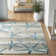 Bayshore Machine Made Power Loom Polypropylene Area Rug in Blue/Gray