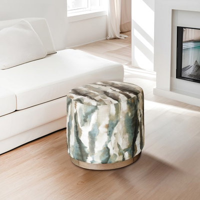 Design moderne ovale avec mousse à haute densité et contreplaqué 17,69 po Largeur chêne rouge