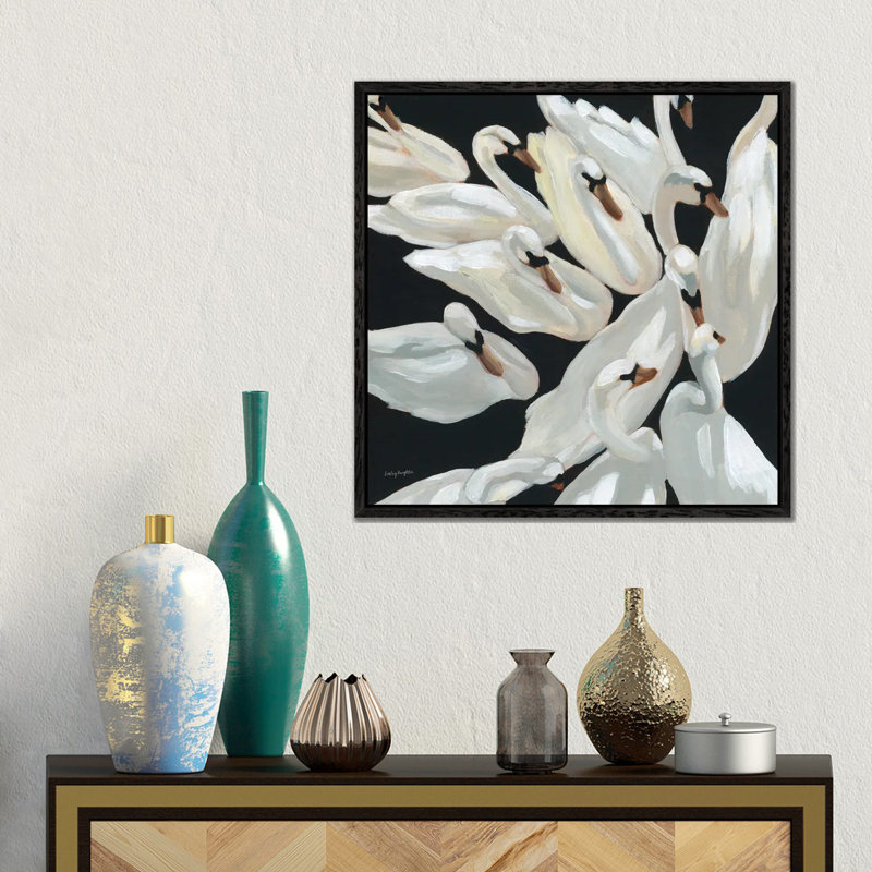 Bevy by Haley Knighten - Gallery-Wrapped Canvas Giclée on Canvas, 45.72 cm H x 45.72 cm W, Black, Framed Print without Mat