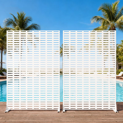 6 ft. H x 4 ft. W Metal Privacy Screen Set Of 2