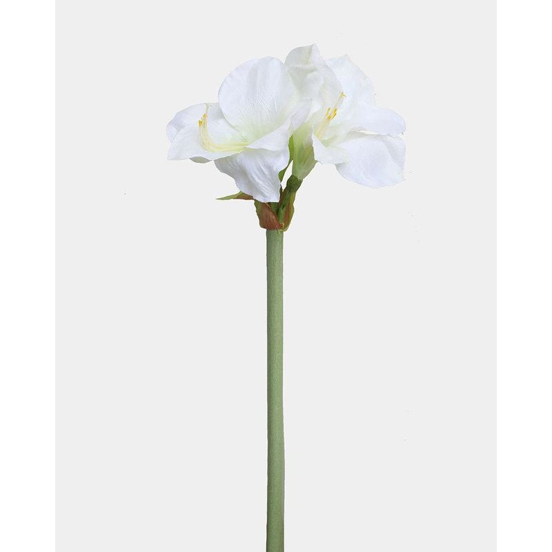 Amaryllis artificiel blanc 19,5 po, White