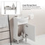 Armoire de salle de bain contemporaine avec lavabo en céramique