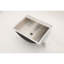 Lavabo de salle de bain en acier inoxydable 21 po x 17 po - lisse et propre, nickel brossé hygiénique 21 x 17