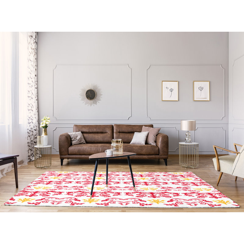 Damask Indoor Rug, Rectangle 9' x 12'