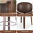 30" Mid-Century Modern Upholstered Swivel Barstool-362748751