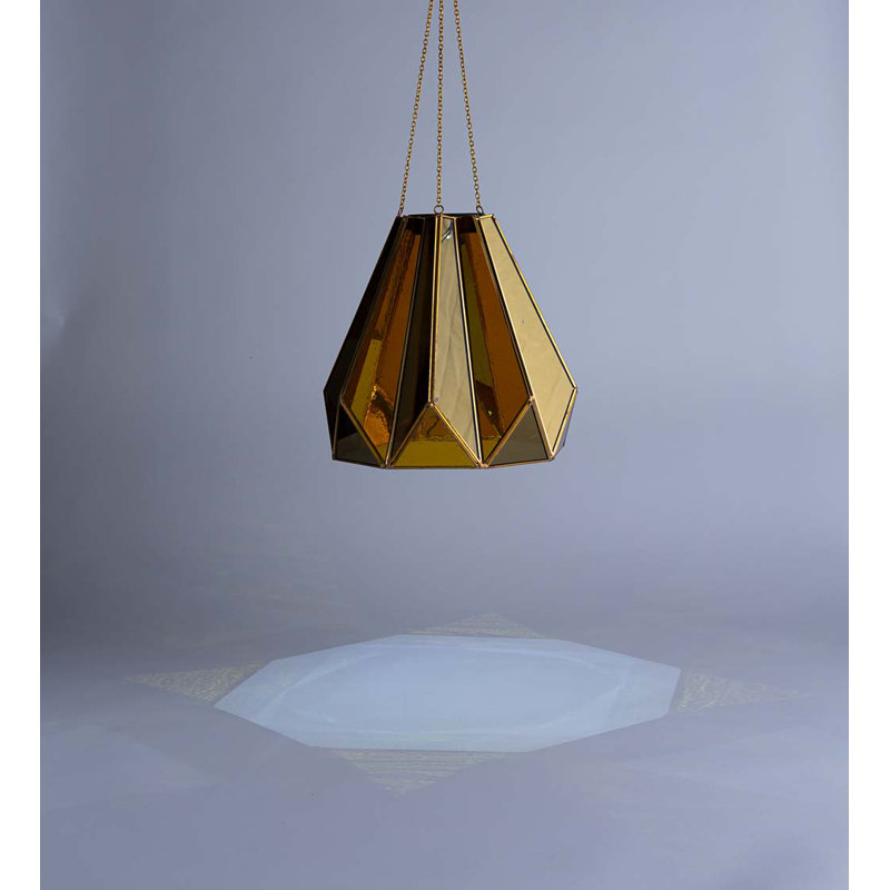 Luminaire suspendu d'extérieur à énergie solaire 25 po à DEL intégré