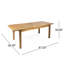 Table de salle à manger rustique, fabriquée en bois pour une conception extensible Table extensible en bois, finition