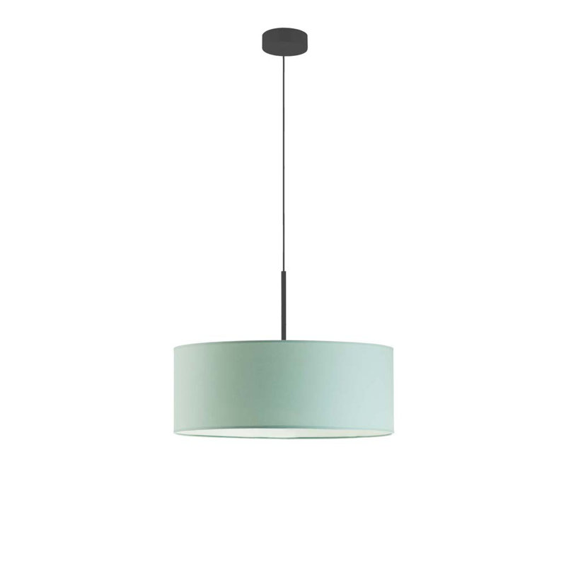 Aubryn 3 - Light Drum Pendant, 120cm H x 40cm W x 40cm D, Mint, Black