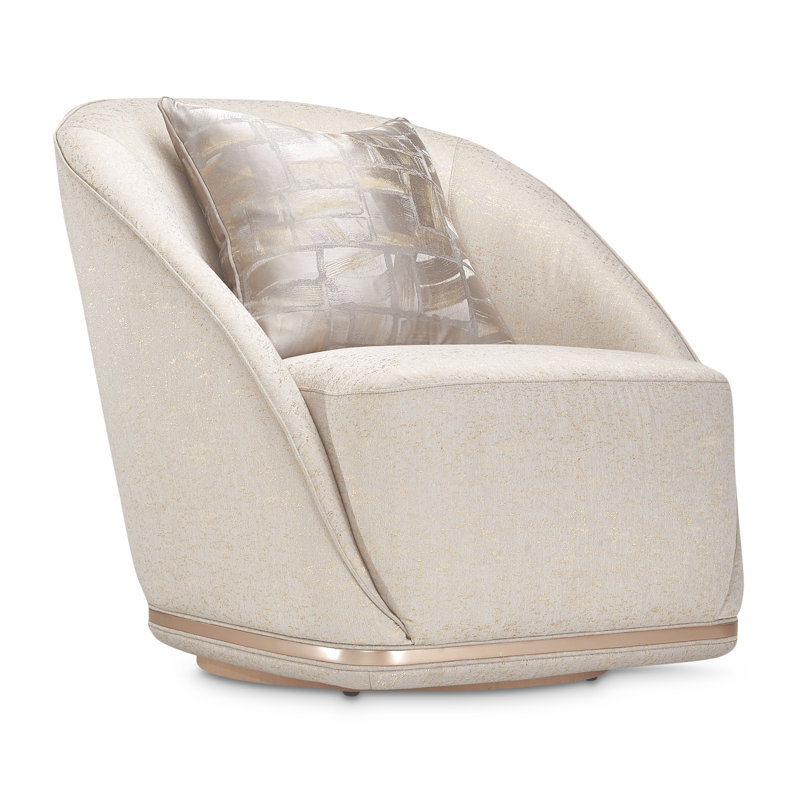 La Rachelle Upholstered Swivel Accent Chair