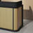 35.43" Brown Rectangular Solid Wood Reception Desk-512356110-512356109