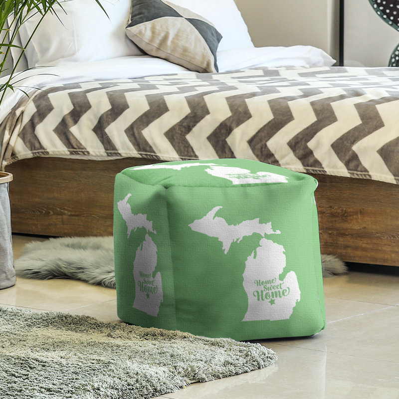 Repose-pieds à cubes lansing doux home, Vert