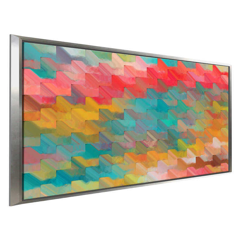 " Perfect " by Mark Lawrence, 27.5" H x 43.5" W x 2" D, Silver Floater Frame