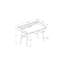 Bureau d'ordinateur, bureau personnel, ordinateur portable, tablettes de rangement, L 48 po, bureau, métal-946424799-1022235821