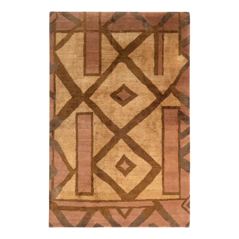 One-of-a-Kind 4' X 6' Hand Knotted Area Rug