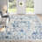 Christa Oriental Gray/Ivory Area Rug-1120683673
