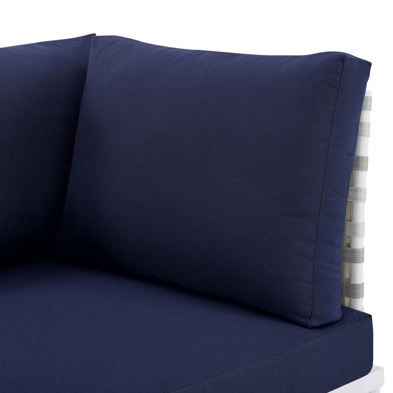 Canapé de terrasse en aluminium Harmony Sunbrella, Sunbrella® bleu marine