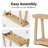 43.5'' Wood Entryway Table, Narrow Console Table With Storage, Behind Couch Sofa Table With Open Shelves For Hallway, Narrow Space, Easy Assembly, Oak