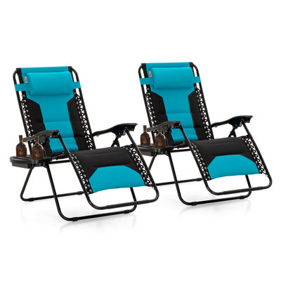 Zero Gravity Chair Portable Outdoor Foldable Recliner for Camping or Patio (set Of 2) by Arlmont & Co.