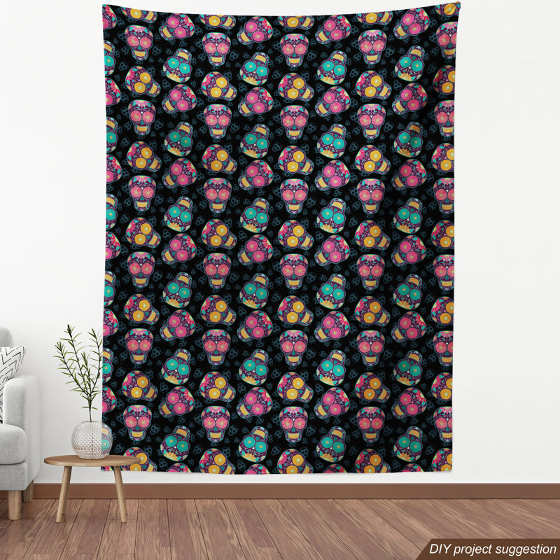 Tissu crâne, H 36 po x l 58 po x P 1 po