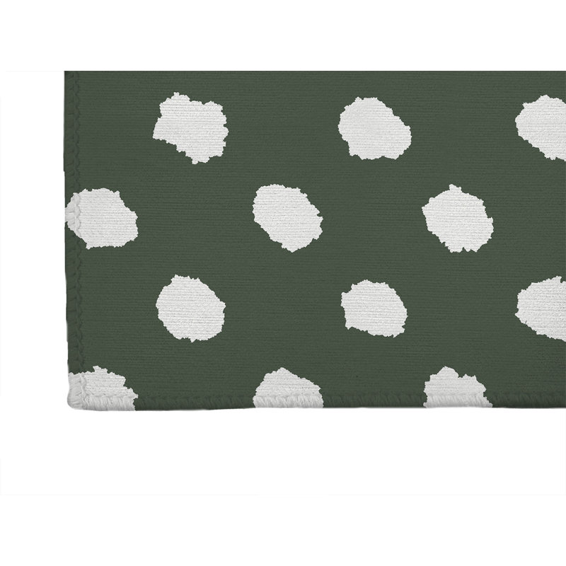 Grunge Dot Non-Slip Outdoor Rug, Runner 2'6" x 8'