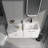 White 48" Vanity Set with Single Basin