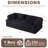 Convertible Chenille Sleeper Sofa with Removable Armrests