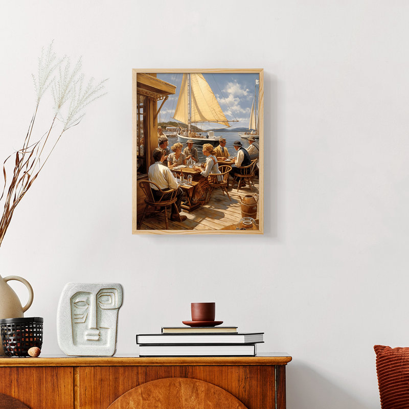 Série NAUTICAL DCxxiii - reproduction encadrée de qualité supérieure - prête à être accrochée - aucun clou requis
