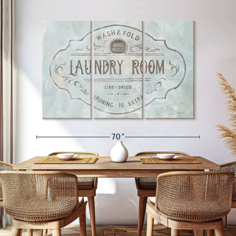 Plaque murale Kema Laundry Day, H 42 po x l 65 po