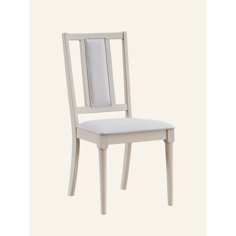 Ensemble de 2 chaises d'appoint Marta en lin et finition naturelle beige