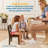 ECR4Kids Wooden Hideaway Chair, Childrens Furniture, Dark Walnut/Grey Wash, 2-Pack-108896551