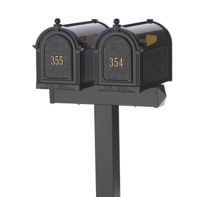 Aluminum Post Mounted Post box