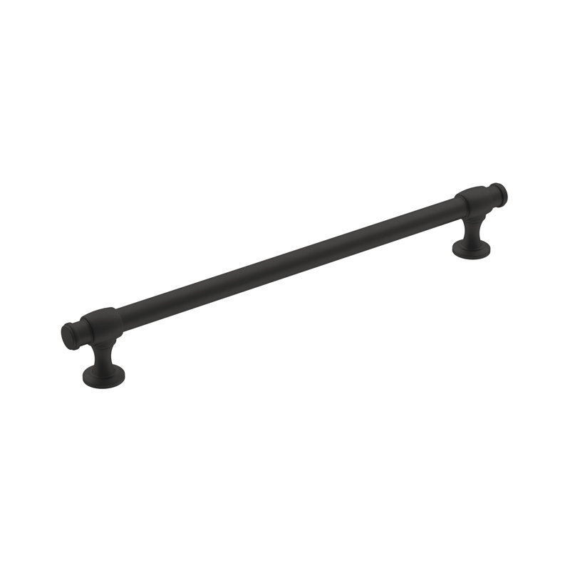 Winsome Cabinet or Furniture Bar Pull, Matte Black, 8 13/16"