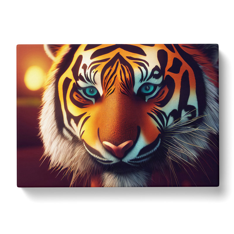 Bold Tiger - Wrapped Canvas Painting, 35cm H x 50cm W x 3cm D