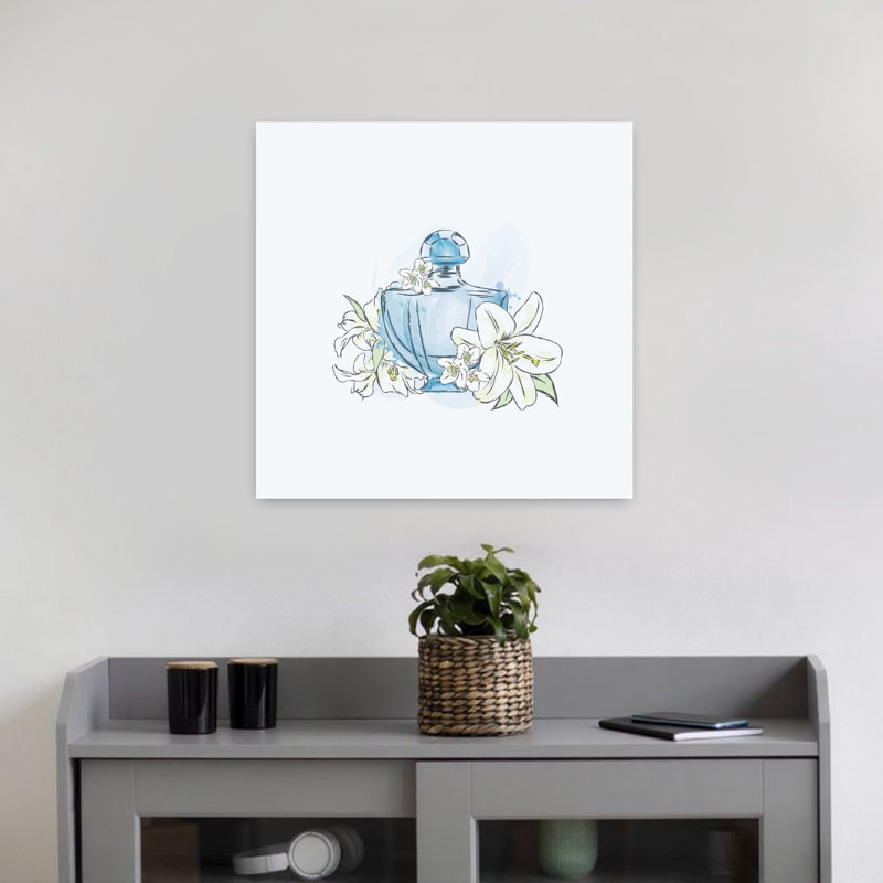 Perfume II, art contemporain abstrait, H 18 po x l 18 po