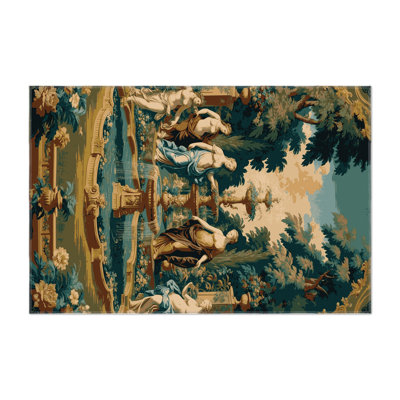 Tapis d'intérieur et d'extérieur brun français