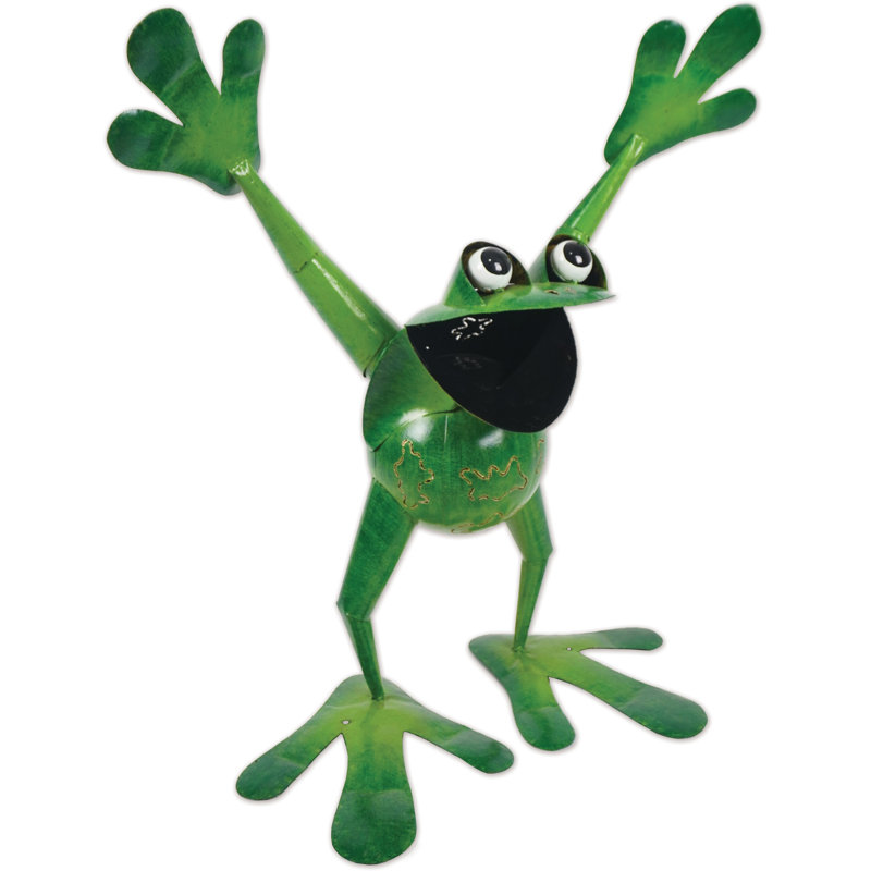 Speedy, Frog Sculpture, 37" H x 33" W x 17" D