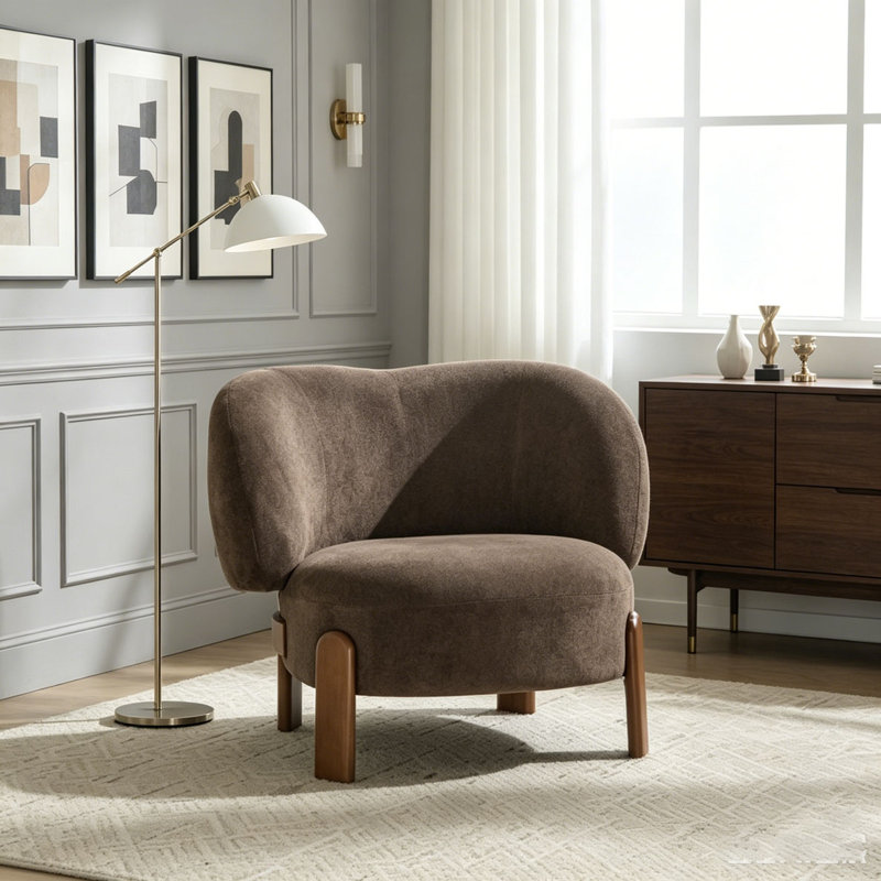 Fauteuil à oreilles, Dark Brown