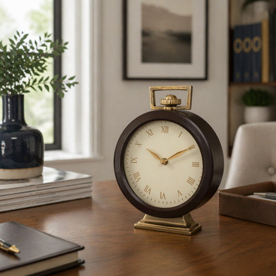 Horloge décorative ronde en métal rustique pour la décoration intérieure