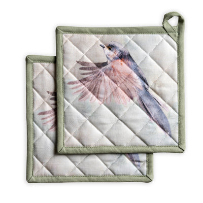 Maison D' Hermine Paisley Cotton Potholder Set