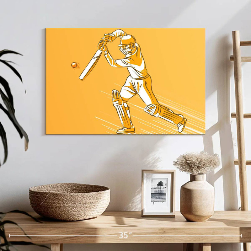 Cricket Hit, 16" H x 24" W