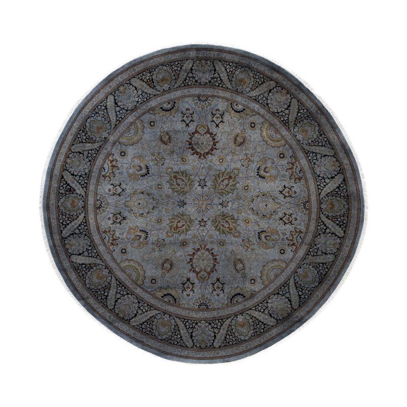 Overdyed One-of-a-Kind 9' 1" X 9' 1" Hand Knotted Area Rug