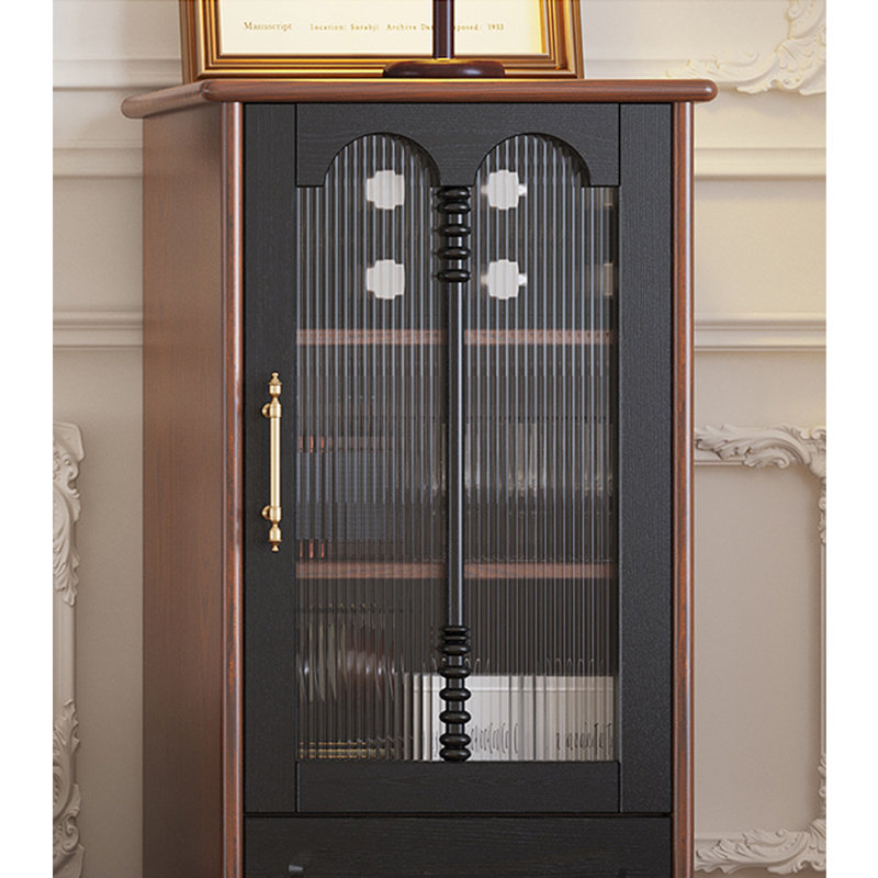 Vitrine rétro de style Wabi Sabi, H 33,46 po x l 19,69 po x P 15,75 po