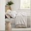 Ensembles de literie pour grand lit durables, polyester moderne à rayures