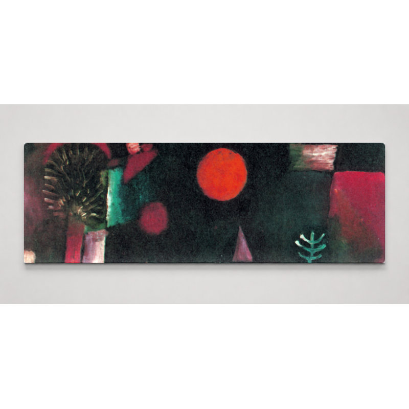 Pleine lune la nuit - Art mural sur toile panoramique, 60" W x 20" H