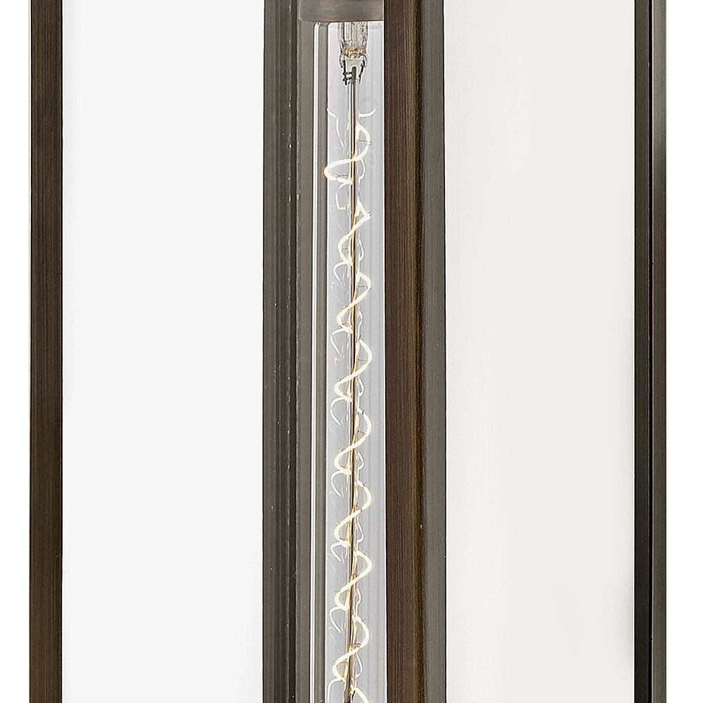 Caliana Single Light Outdoor Wall Light, Burnished Bronze, 25" H x 7" W x 10.5" D