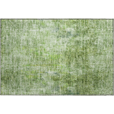 Premium Machine Washable Brittney Olive Rug