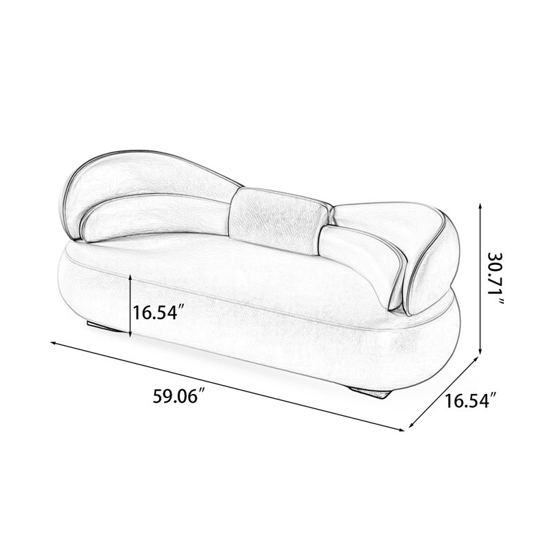 Banc rembourré, Gris foncé